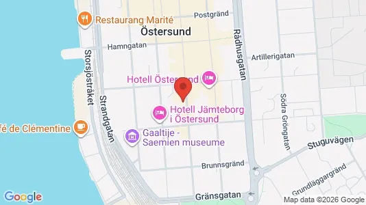 Apartments for rent i Östersund - kort over placeringen
