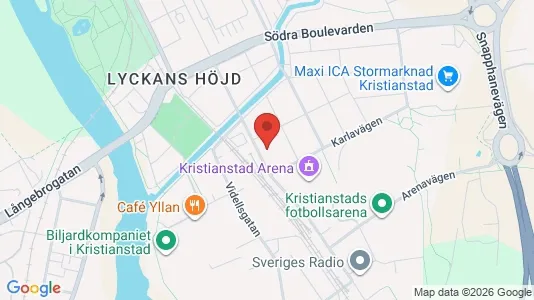 Apartments for rent i Kristianstad - kort over placeringen