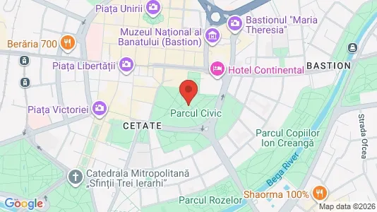 Apartments for rent i Timişoara - kort over placeringen