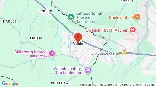 Apartments for rent i Vaals - kort over placeringen