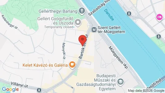 Apartments for rent i Budapest Újbuda - kort over placeringen