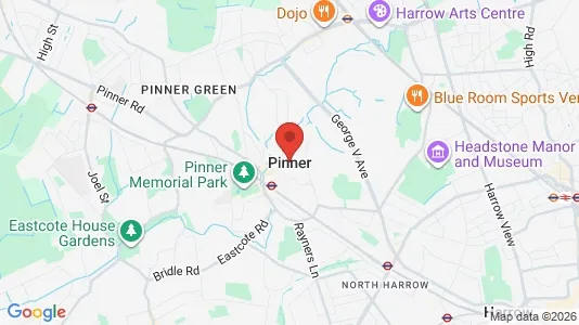 Houses for rent i Pinner - Middlesex - kort over placeringen