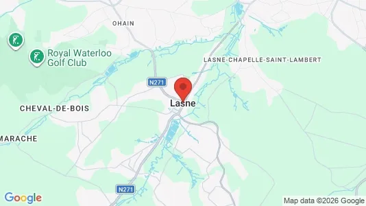Apartments for rent i Lasne - kort over placeringen