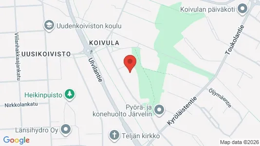 Apartments for rent i Pori - kort over placeringen
