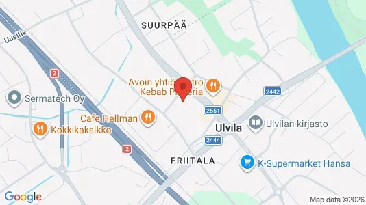 Apartments for rent i Ulvila - kort over placeringen