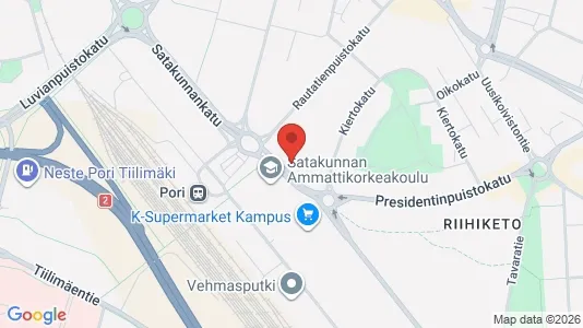 Apartments for rent i Pori - kort over placeringen