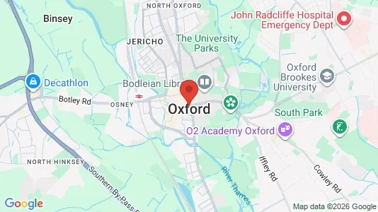 Rooms for rent i Oxford - Oxfordshire - kort over placeringen