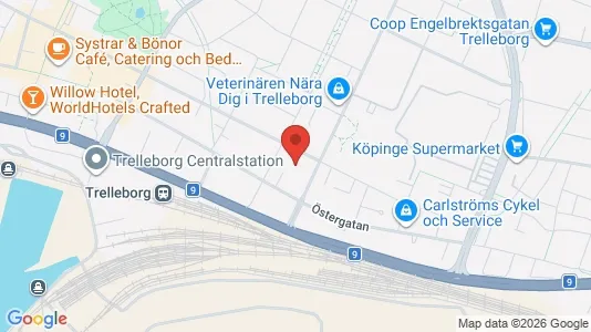 Apartments for rent i Trelleborg - kort over placeringen