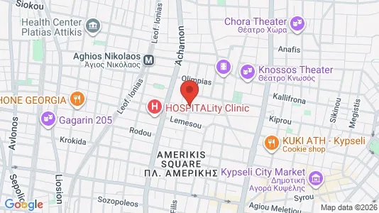 Apartments for rent i Athens Agios Nikolaos - kort over placeringen