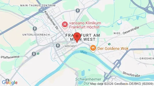 Apartments for rent i Frankfurt West - kort over placeringen
