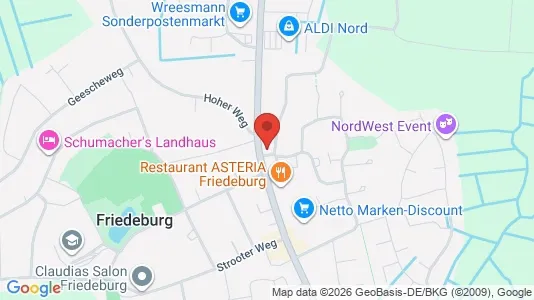 Apartments for rent i Wittmund - kort over placeringen