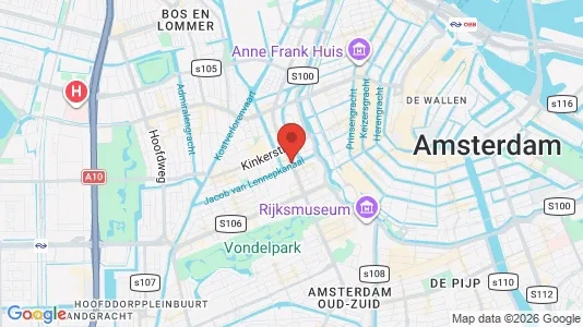 Apartments for rent i Amsterdam Oud-West - kort over placeringen