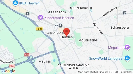 Apartments for rent i Heerlen - kort over placeringen