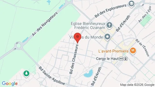 Apartments for rent i Pontoise - kort over placeringen