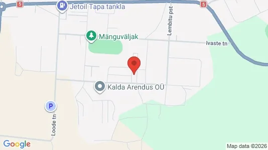 Apartments for rent i Tapa - kort over placeringen