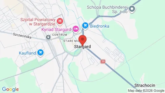 Apartments for rent i Stargardzki - kort over placeringen
