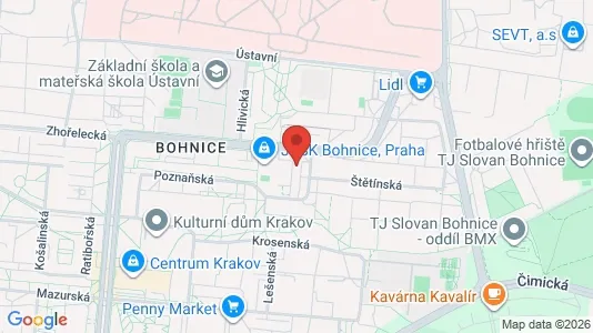 Apartments for rent i Prague 5 - kort over placeringen