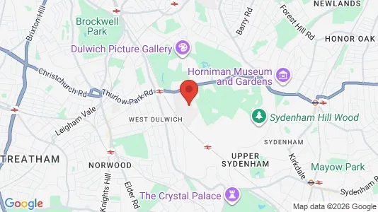 Apartments for rent i London SE21 - kort over placeringen