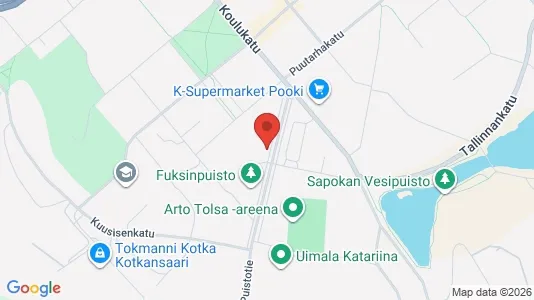 Apartments for rent i Kotka - kort over placeringen