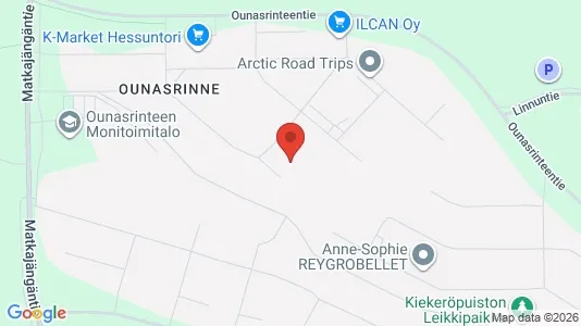 Apartments for rent i Rovaniemi - kort over placeringen
