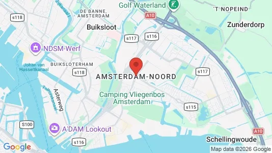 Apartments for rent i Amsterdam Noord - kort over placeringen