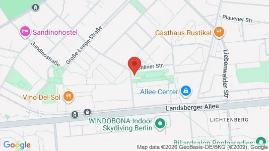 Apartments for rent i Berlin Lichtenberg - kort over placeringen