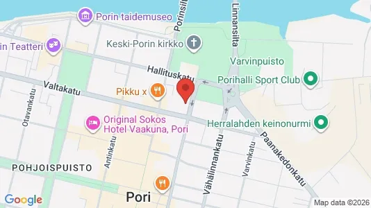 Apartments for rent i Pori - kort over placeringen
