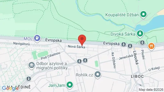 Apartments for rent i Praha 6 - kort over placeringen