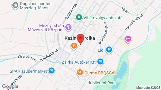 Apartments for rent i Kazincbarcikai - kort over placeringen
