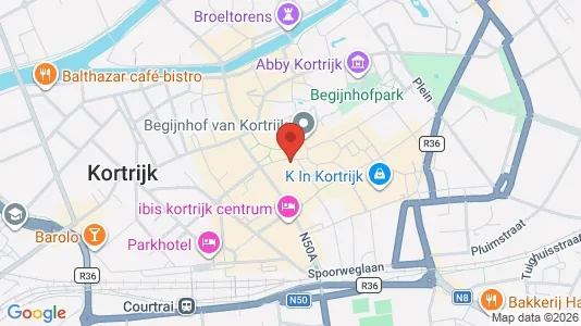 Apartments for rent i Kortrijk - kort over placeringen