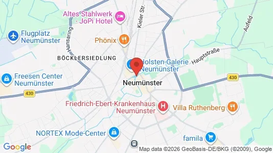 Apartments for rent i Neumünster - kort over placeringen