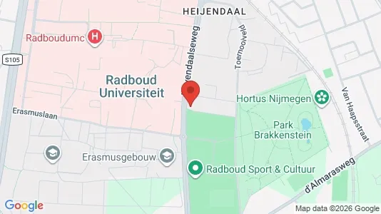 Apartments for rent i Nijmegen - kort over placeringen