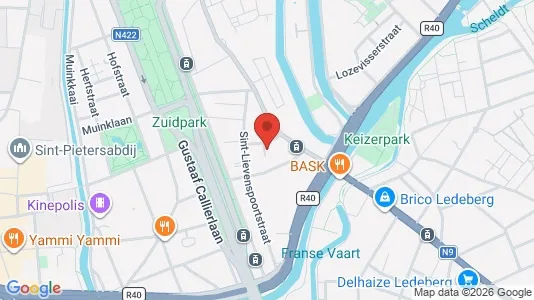 Apartments for rent i Stad Gent - kort over placeringen