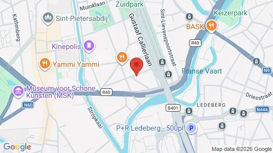Apartments for rent i Stad Gent - kort over placeringen