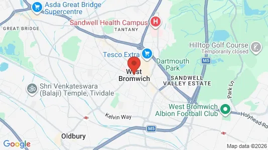 Houses for rent i West Bromwich - West Midlands - kort over placeringen