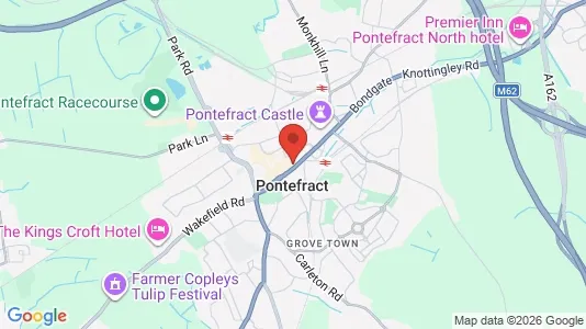 Houses for rent i Pontefract - West Yorkshire - kort over placeringen