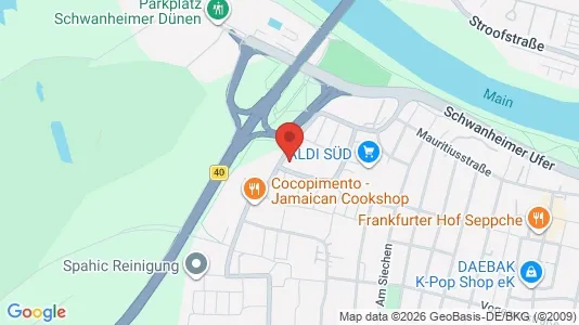 Apartments for rent i Frankfurt West - kort over placeringen