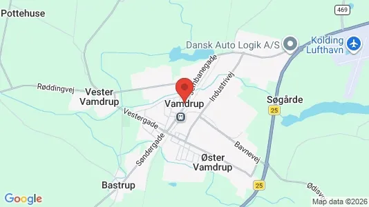 Apartments for rent i Vamdrup - kort over placeringen