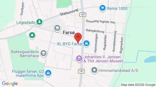 Apartments for rent i Farsø - kort over placeringen