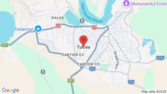 Apartments for rent i Tulcea - kort over placeringen