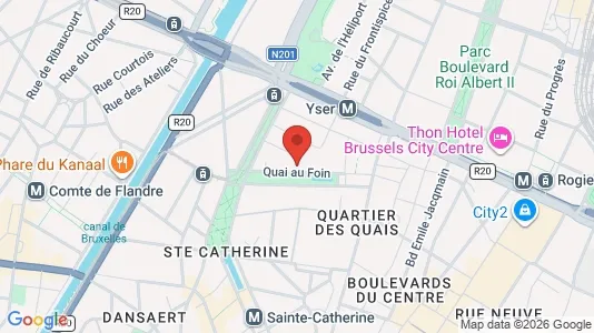 Apartments for rent i Stad Brussel - kort over placeringen
