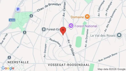 Apartments for rent i Brussels Vorst - kort over placeringen