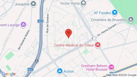 Apartments for rent i Brussels Evere - kort over placeringen