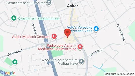 Apartments for rent i Aalter - kort over placeringen