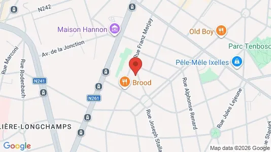 Apartments for rent i Brussels Elsene - kort over placeringen