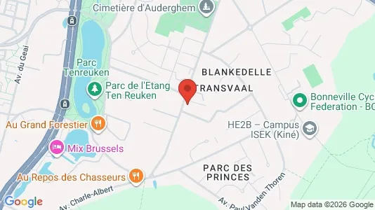 Apartments for rent i Brussels Oudergem - kort over placeringen