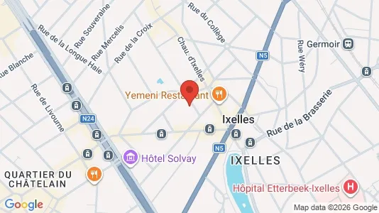 Apartments for rent i Brussels Elsene - kort over placeringen