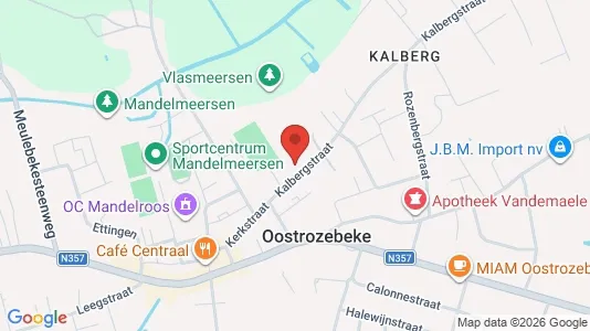 Apartments for rent i Oostrozebeke - kort over placeringen