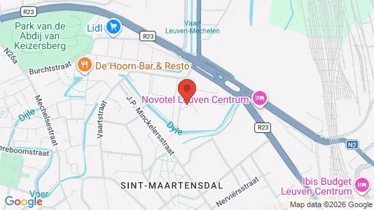 Apartments for rent i Leuven - kort over placeringen