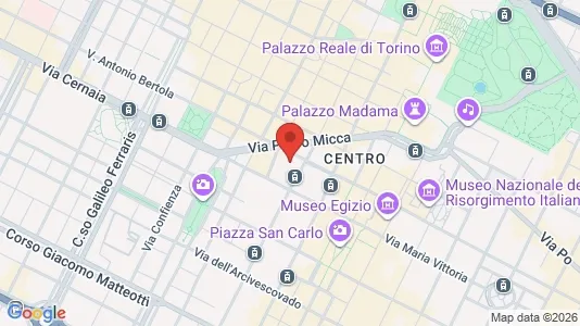 Apartments for rent i Turin - kort over placeringen